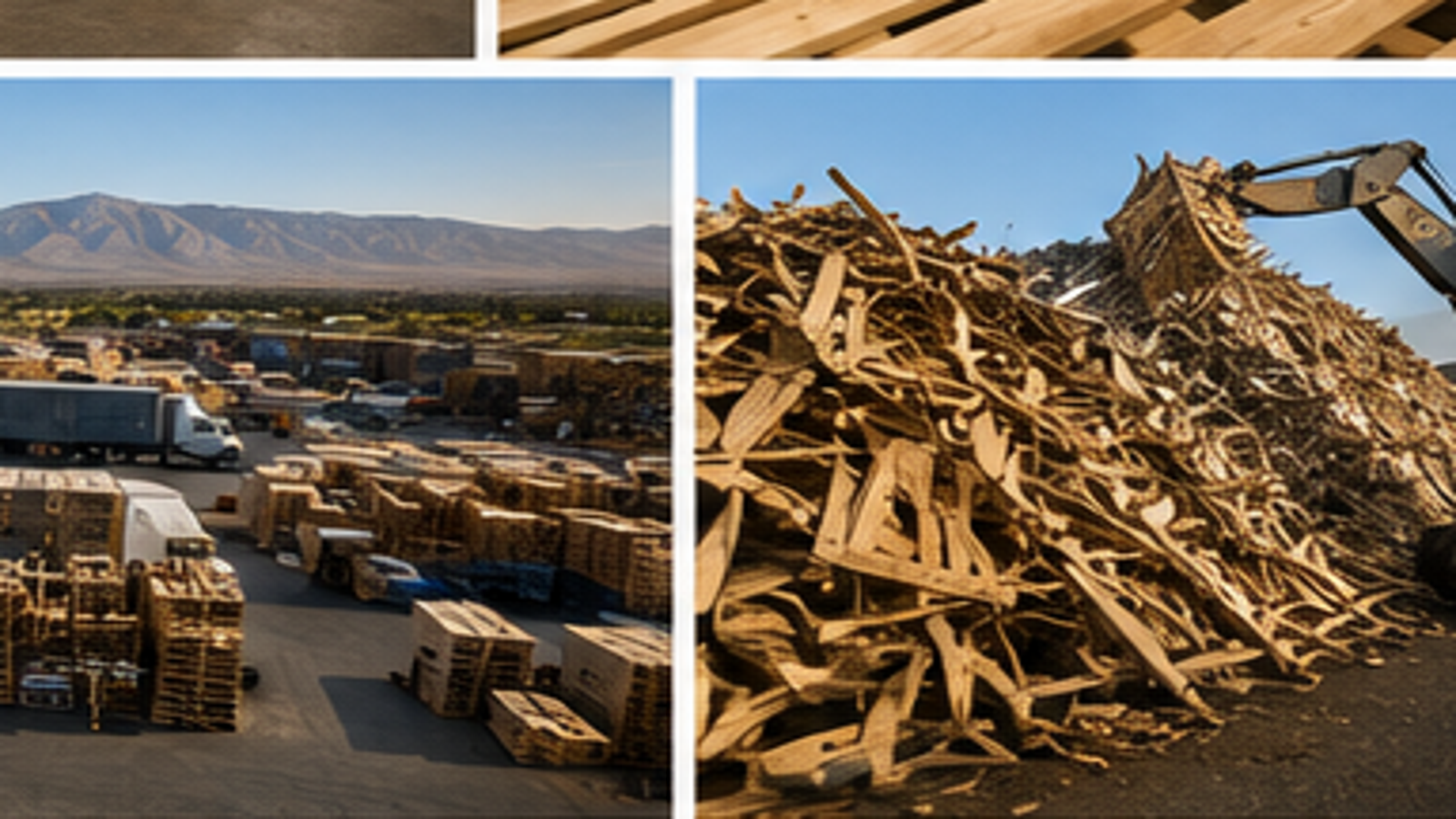 Phoenix pallet yard aerial view
